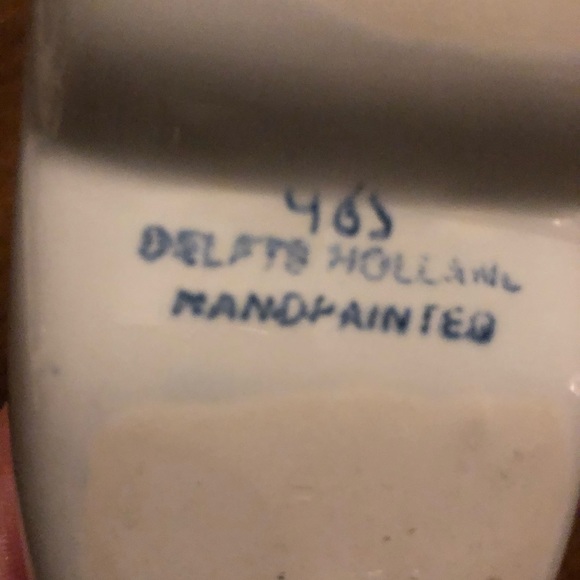 Vintage DELFT clog shoe ashtray planter blue white - Picture 8 of 8